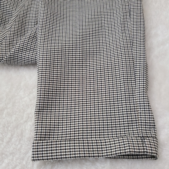 Zara Man houndstooth cuffed hem careerwear relaxed fit modern pants, Size 32 - Picture 6 of 10